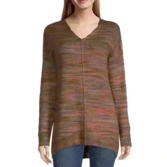 ANA XL brown V-neck sweater - Picture 1 of 10